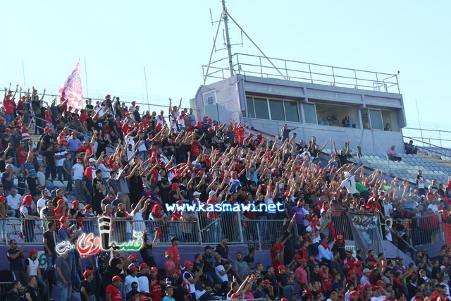 فيديو : الحسم النهائي ينتقل الى ارض الناصرة يوم الثلاثاء بعد التعادل 1-1 واكثر من 4500 مشجع ساند الفريق القسماوي 